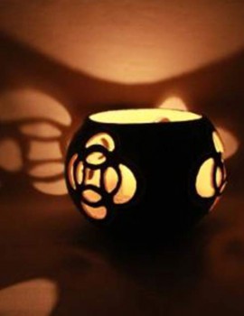 Kalebasse Windlicht Kerzenhalter Extravagance